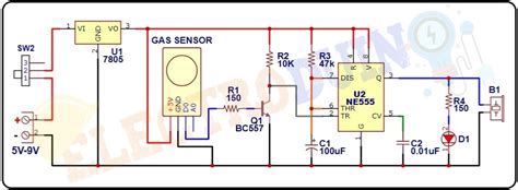 lpg gas sensor circuit diagram
